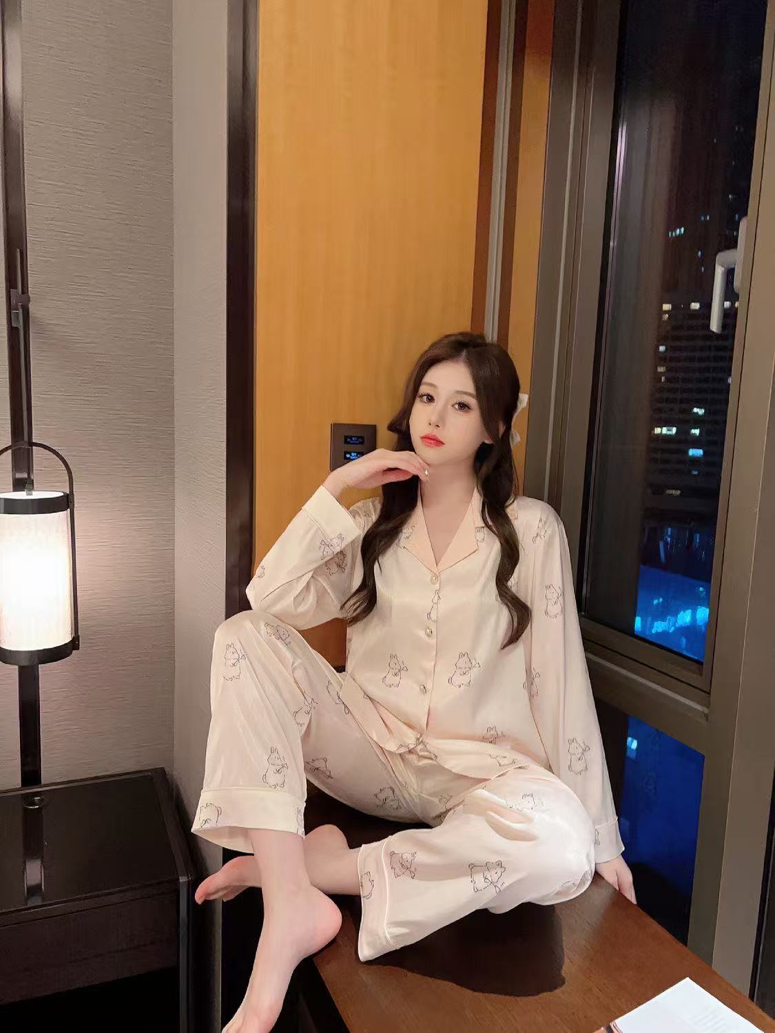 Silk pajamas