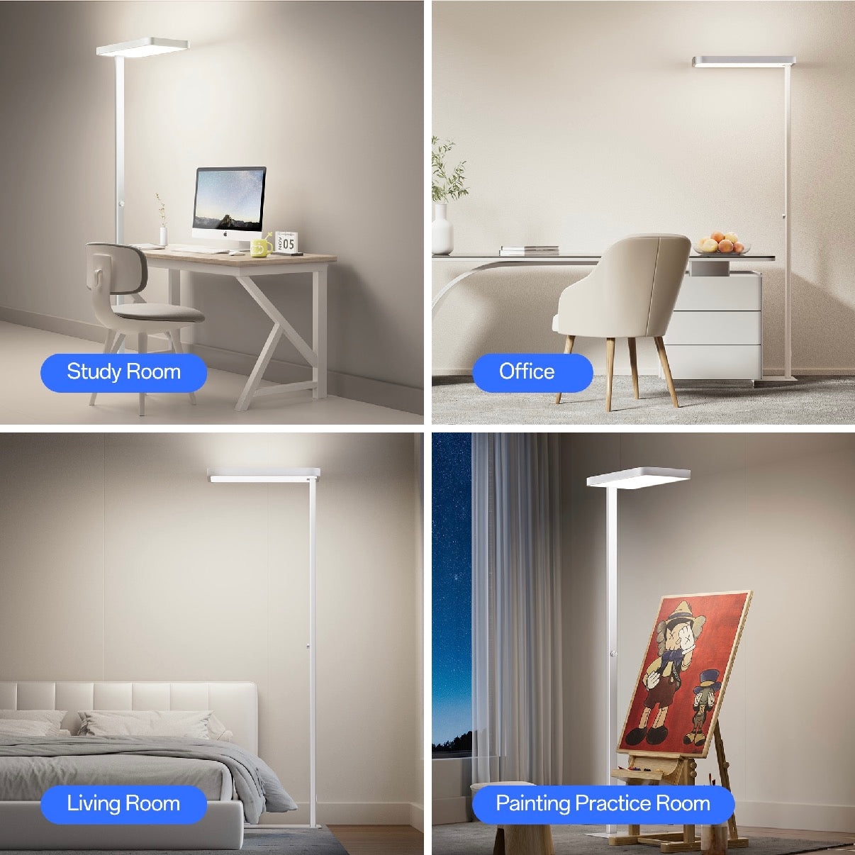 Full-spectrum eye-protection street light 4000K natural light suitable for reading 9000LM LED
