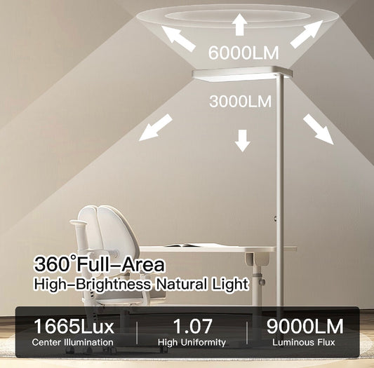 Full-spectrum eye-protection street light 4000K natural light suitable for reading 9000LM LED