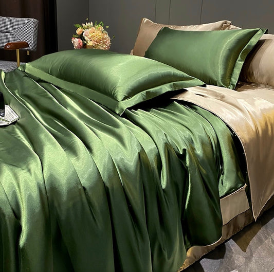 Natural silk bed sheets