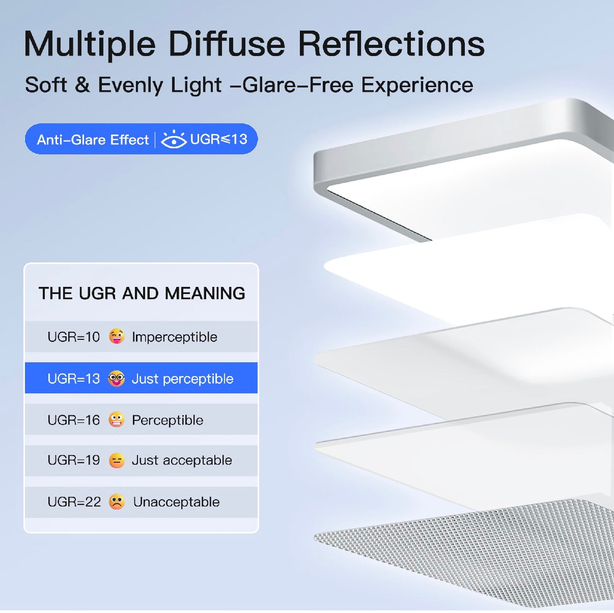Full-spectrum eye-protection street light 4000K natural light suitable for reading 9000LM LED